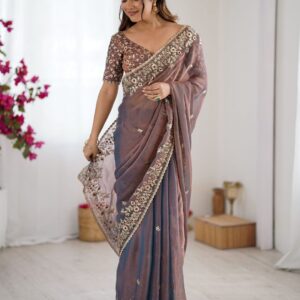 জিমিচু শাড়ি (Dusty Mauve)